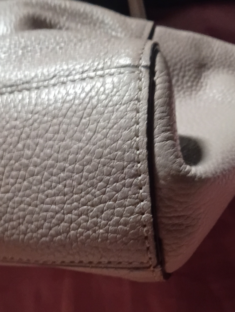 Coach Prairie Pebbled Leather Tote - Light Gray - Picture 6 of 9